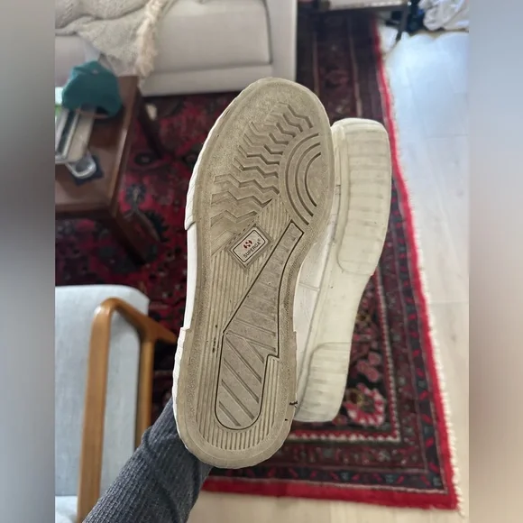 Superga White Platform Sneakers - Picture 2 of 3